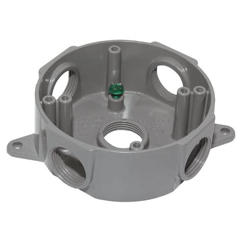 5.6 inch junction box round|shallow round exterior electrical box.